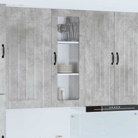 Armario de cocina mural Gris Concreto 40 x 31 x 100 cm