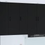 Armario de cocina mural con estante Negro 30 x 31 x 100 cm