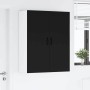 Armario de cocina mural con estante Negro 80 x 31 x 100 cm