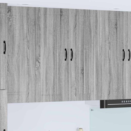 Armario de cocina mural Gris Sonoma 80 x 31 x 100 cm