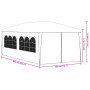 Carpa para fiestas blanco 3x6 m