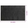 Cubierta solar de piscina PE rectangular flotante negro 10x5 m