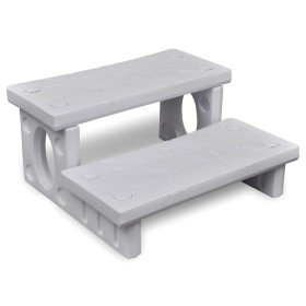 Escalones para bañera de hidromasaje blanco en Accesorios para piscinas y spa | Comprar online en Foro24