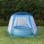 Carpa para piscina de tela azul 500x433x250 cm