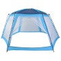 Carpa para piscina de tela azul 590x520x250 cm