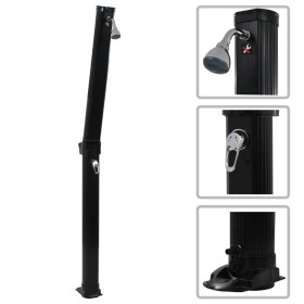 Ducha solar plegable negra 214 cm 23 L en Accesorios para piscinas y spa | Comprar online en Foro24