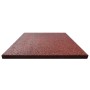 Losetas de goma protección de caídas 6 unidades 50x50x3cm rojo