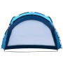 Carpa de fiesta con LED y 4 paredes laterales azul 3,6x3,6x2,3m