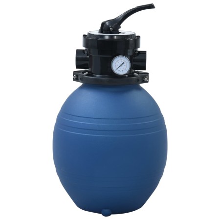 Filtro de arena piscina con válvula de 4 posiciones azul 300 mm en Filtros para piscinas y spa | Comprar online en Foro24