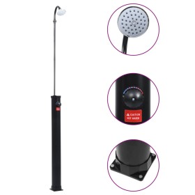 Ducha solar de jardín negro 215 cm 8 L en Accesorios para piscinas y spa | Comprar online en Foro24