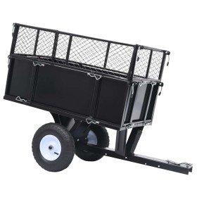 Carro remolque inclinable de cortacésped carga de 150 kg en Accesorios de jardinería | Comprar online en Foro24