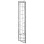 Arriate de gaviones de trapecio acero galvanizado 80x20x100 cm