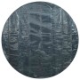 Cubierta solar de piscina de PE flotante negro y azul 527 cm