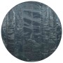 Cubierta solar de piscina de PE flotante negro y azul 549 cm