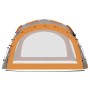 Carpa de fiesta LED 4 paredes gris y naranja 3,6x3,6x2,3 m