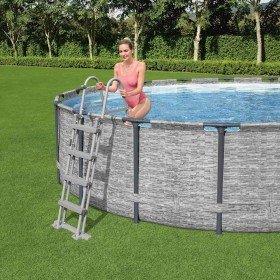Bestway Flowclear Escalera de piscina de seguridad 4 escalones