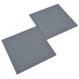 Losetas de goma protección de caídas 6 unidades gris 50x50x3cm