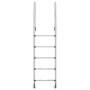 Escalera para piscina acero inoxidable 304 54x38x211 cm