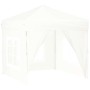 Carpa para fiestas plegable con paredes laterales blanco 2x2 m