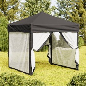 Carpa para fiestas plegable con paredes gris antracita 2x2 m en Carpas y cenadores | Comprar online en Foro24