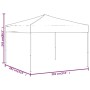 Carpa para fiestas plegable gris antracita 3x3 m