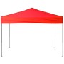 Carpa para fiestas plegable rojo 3x3 m