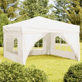 Carpa para fiestas plegable con paredes laterales crema 3x3 m en Carpas y cenadores | Comprar online en Foro24