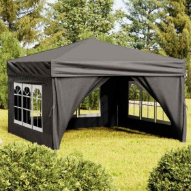 Carpa de fiesta plegable con paredes laterales antracita 3x3 m en Carpas y cenadores | Comprar online en Foro24