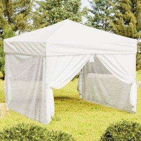 Carpa para fiestas plegable con paredes laterales blanca 3x3 m en Carpas y cenadores | Comprar online en Foro24