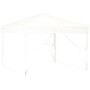 Carpa para fiestas plegable con paredes laterales blanca 3x3 m en Carpas y cenadores | Comprar online en Foro24