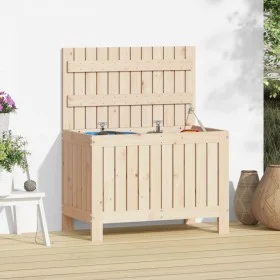 Solid pine wood garden storage box 76x42.5x54 cm by vidaXL, Outdoor storage boxes - Ref: Foro24-836144, Price: 81,15 €, Disco...