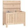 Solid pine wood garden storage box 76x42.5x54 cm by vidaXL, Outdoor storage boxes - Ref: Foro24-836144, Price: 82,18 €, Disco...
