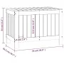 Solid pine wood garden storage box 76x42.5x54 cm by vidaXL, Outdoor storage boxes - Ref: Foro24-836144, Price: 82,18 €, Disco...