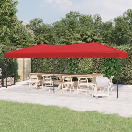 Carpa para fiestas plegable rojo 3x6 m