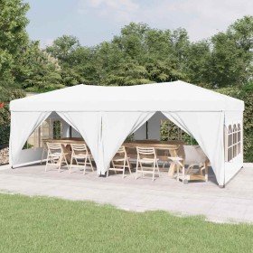 Carpa para fiestas plegable con paredes laterales blanca 3x6 m en Carpas y cenadores | Comprar online en Foro24