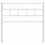 Cabecero de metal blanco 75 cm de vidaXL, Cabeceros y pies de cama - Ref: Foro24-355734, Precio: 18,48 €, Descuento: %
