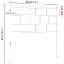 Cabecero de metal blanco 75 cm de vidaXL, Cabeceros y pies de cama - Ref: Foro24-355734, Precio: 18,48 €, Descuento: %