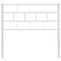 Cabecero de metal blanco 80 cm de vidaXL, Cabeceros y pies de cama - Ref: Foro24-355735, Precio: 18,63 €, Descuento: %