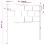 Kopfteil aus weißem Metall, 100 cm von vidaXL, Kopf- und Fußteile - Ref: Foro24-355737, Preis: 20,86 €, Rabatt: %