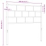 Kopfteil aus weißem Metall, 100 cm von vidaXL, Kopf- und Fußteile - Ref: Foro24-355737, Preis: 21,14 €, Rabatt: %