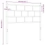 Cabecero de metal blanco 107 cm de vidaXL, Cabeceros y pies de cama - Ref: Foro24-355738, Precio: 23,69 €, Descuento: %