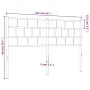 Kopfteil aus weißem Metall, 135 cm von vidaXL, Kopf- und Fußteile - Ref: Foro24-355740, Preis: 29,87 €, Rabatt: %