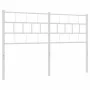 White metal headboard 140 cm by vidaXL, Headboards and footboards - Ref: Foro24-355741, Price: 30,59 €, Discount: %