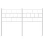 White metal headboard 140 cm by vidaXL, Headboards and footboards - Ref: Foro24-355741, Price: 30,59 €, Discount: %