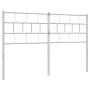 White metal headboard 140 cm by vidaXL, Headboards and footboards - Ref: Foro24-355741, Price: 30,59 €, Discount: %