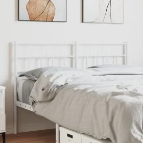 Cabecero de metal blanco 150 cm de vidaXL, Cabeceros y pies de cama - Ref: Foro24-355742, Precio: 28,54 €, Descuento: %