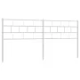 White metal headboard 180 cm by vidaXL, Headboards and footboards - Ref: Foro24-355744, Price: 28,74 €, Discount: %