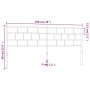 Kopfteil aus weißem Metall, 193 cm von vidaXL, Kopf- und Fußteile - Ref: Foro24-355745, Preis: 31,90 €, Rabatt: %