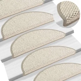 Selbstklebende Sisal-Stufenmatte 15 Stück beige 56x17x3 cm von vidaXL, Treppenmatten - Ref: Foro24-326858, Preis: 73,37 €, Ra...