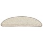 Alfombrilla autoadhesiva escalera sisal 15 uds beige 56x17x3 cm de vidaXL, Alfombrillas para escalones - Ref: Foro24-326858, ...